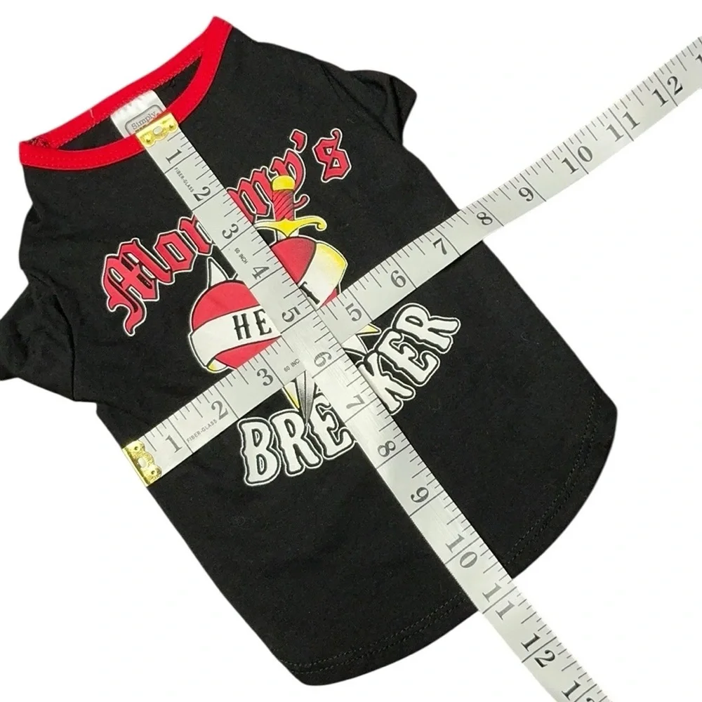Heartbreaker Dog T-Shirt - Black and Red